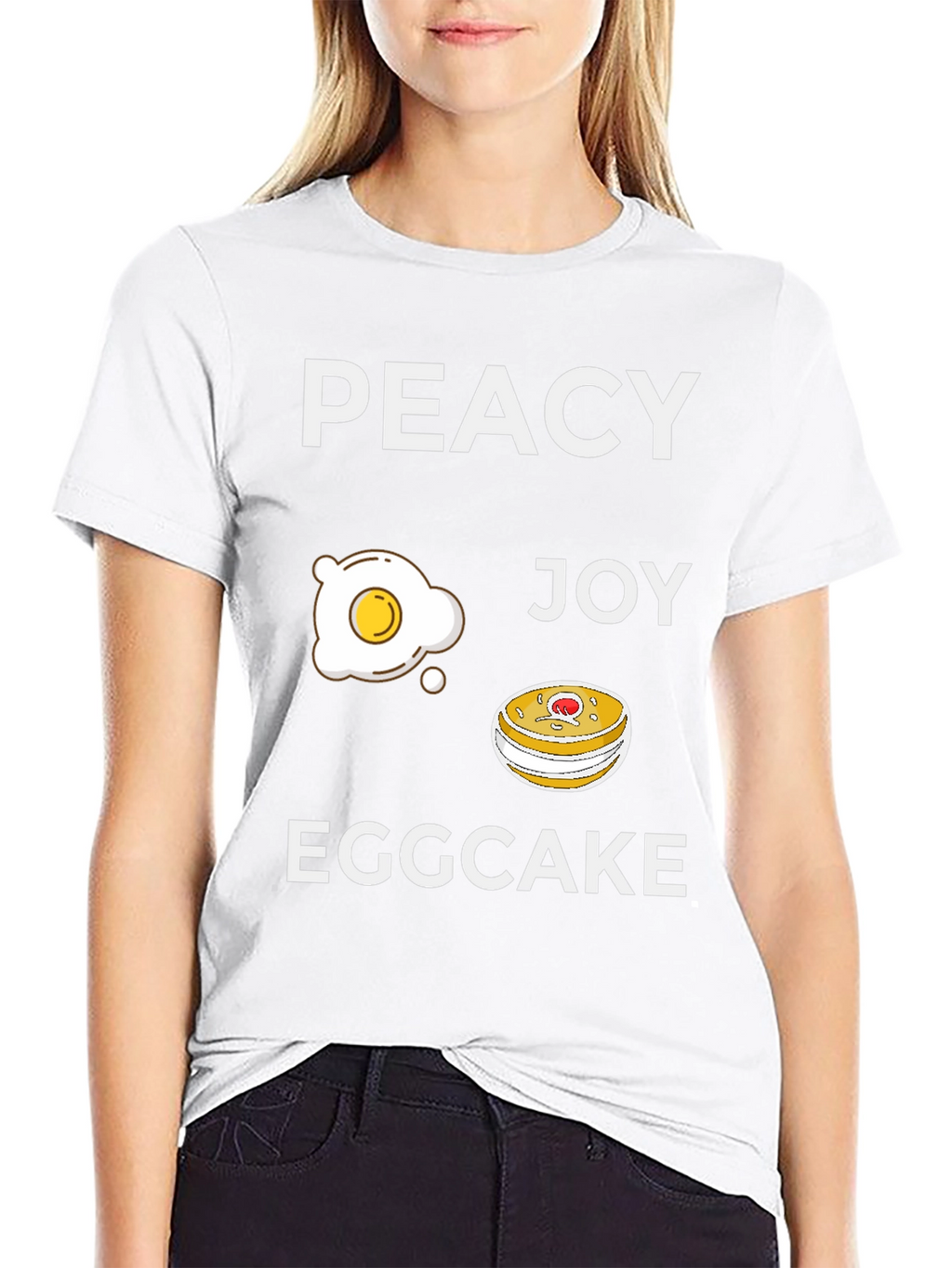 Peacy Egg Joy Eggcake Graphic T-Shirt