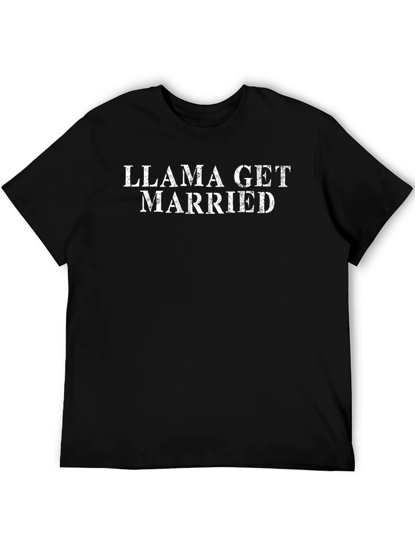 Llama Get Married T-Shirt - Funny Wedding Tee
