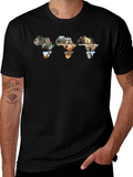 Africa Wildlife Map T-Shirt