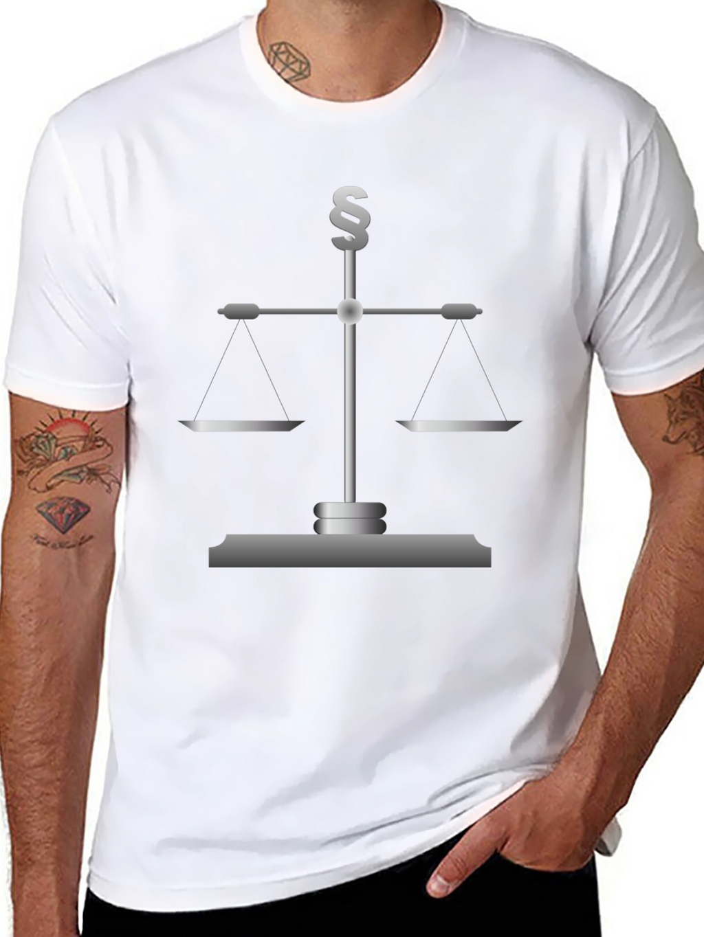 Scales of Justice Mens Graphic Tee