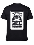 World Domination Nap T-Shirt - Funny Graphic Tee