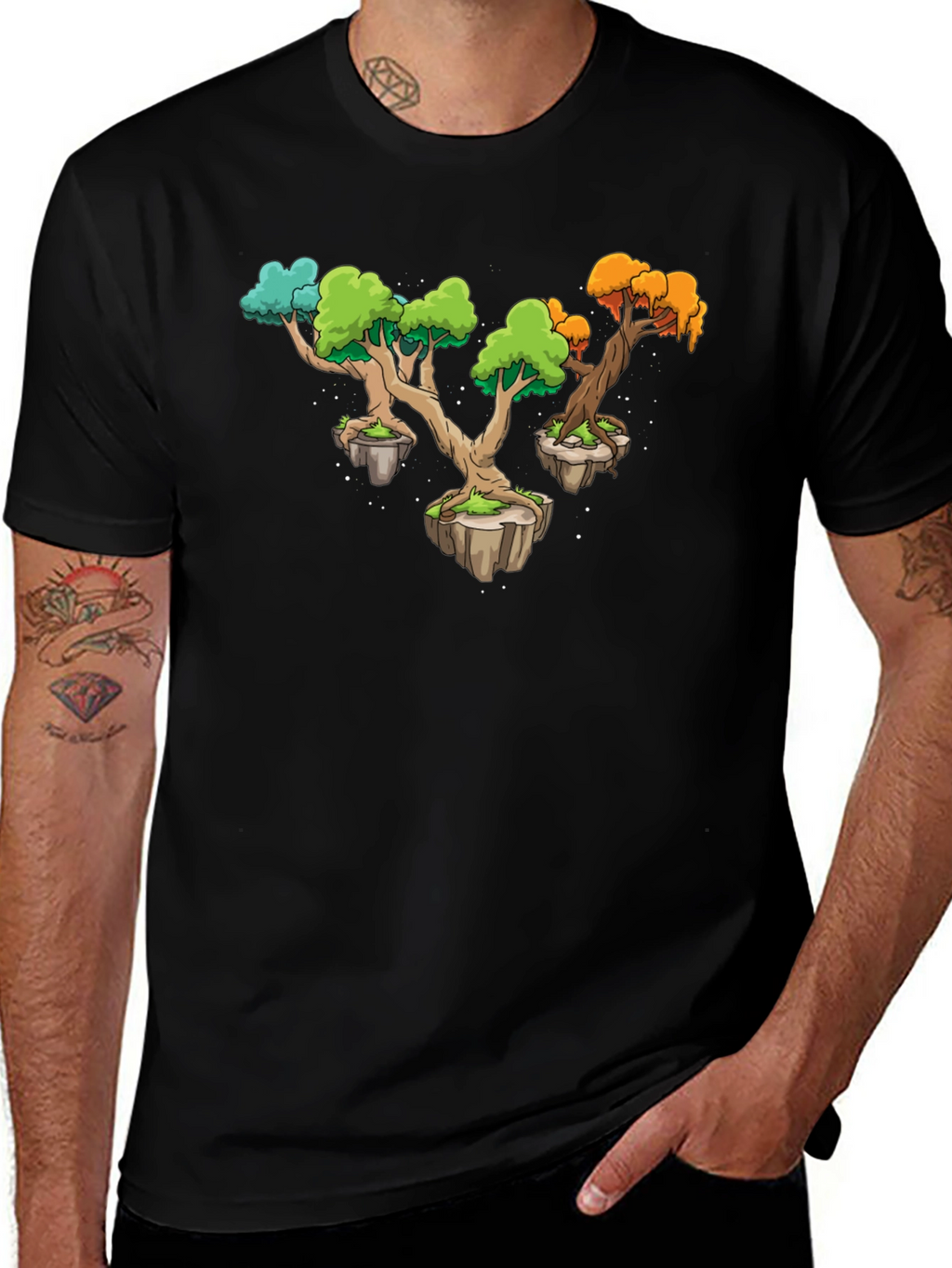 Fantasy Tree Island Graphic Tee