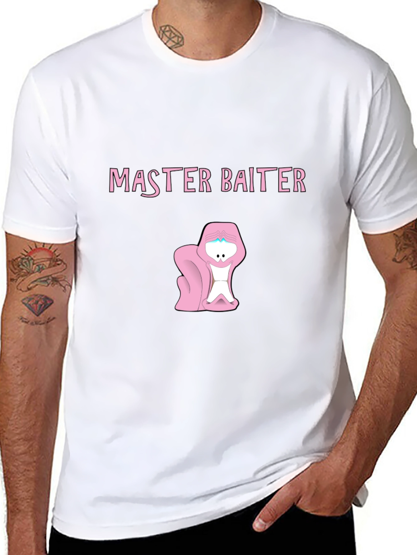 Master Baiter Funny Novelty Graphic Tee