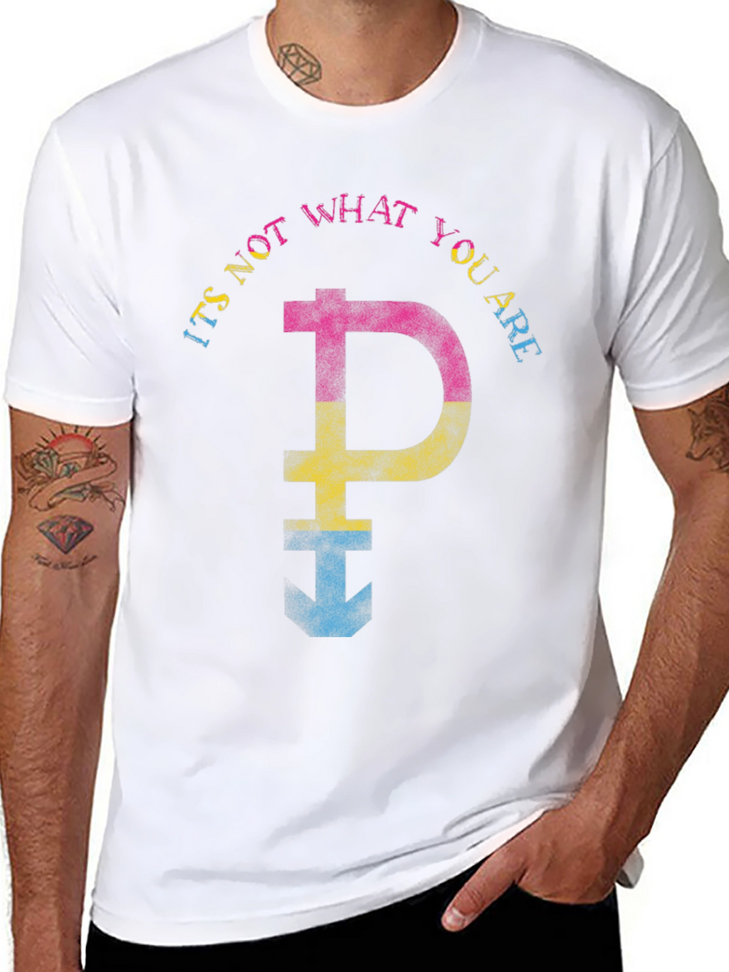 Pansexual Pride T-Shirt - Its Not What You Are
