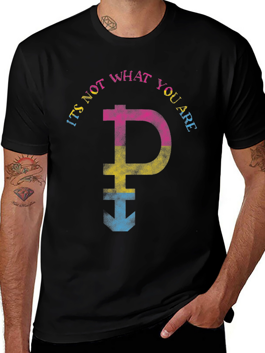 Pansexual Pride T-Shirt - Its Not What You Are