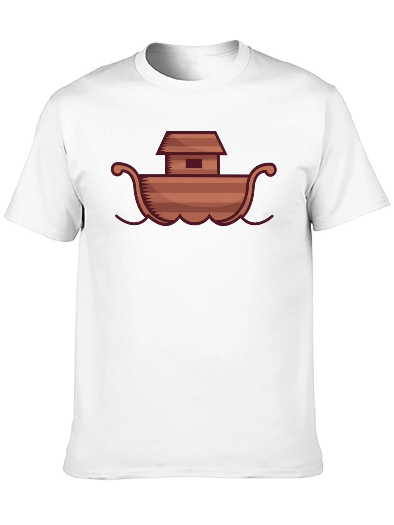 Noahs Ark Graphic Tee - Black Cotton T-Shirt