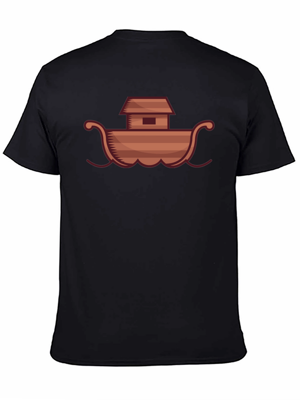 Noahs Ark Graphic Tee - Black Cotton T-Shirt