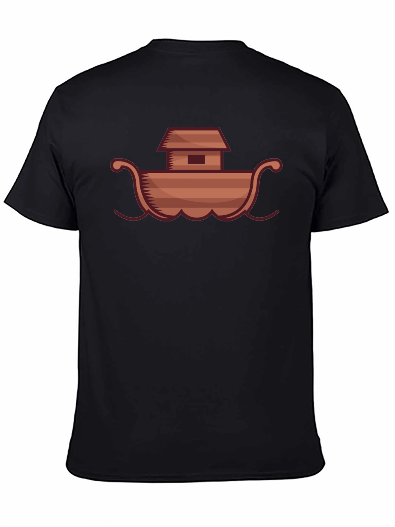 Noahs Ark Graphic Tee - Black Cotton T-Shirt