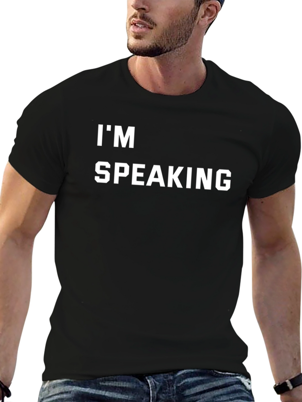 Im Speaking Graphic Tee - Black
