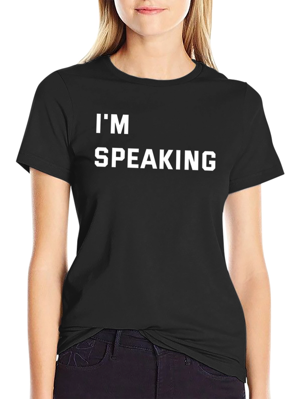 Im Speaking Graphic Tee - Black