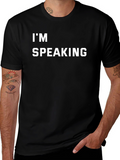 Im Speaking Graphic Tee - Black