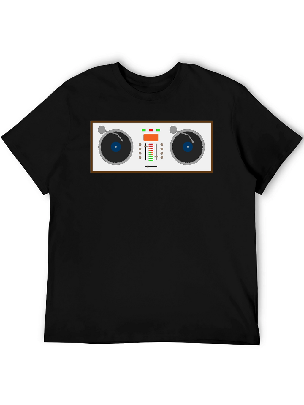 DJ Turntable Graphic T-Shirt - Music Lover Tee