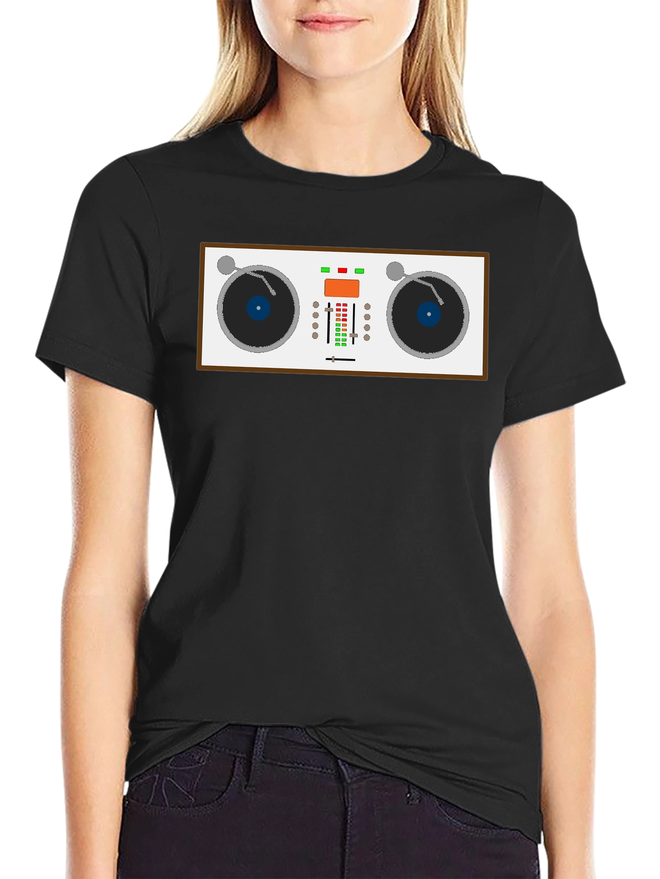 DJ Turntable Graphic T-Shirt - Music Lover Tee