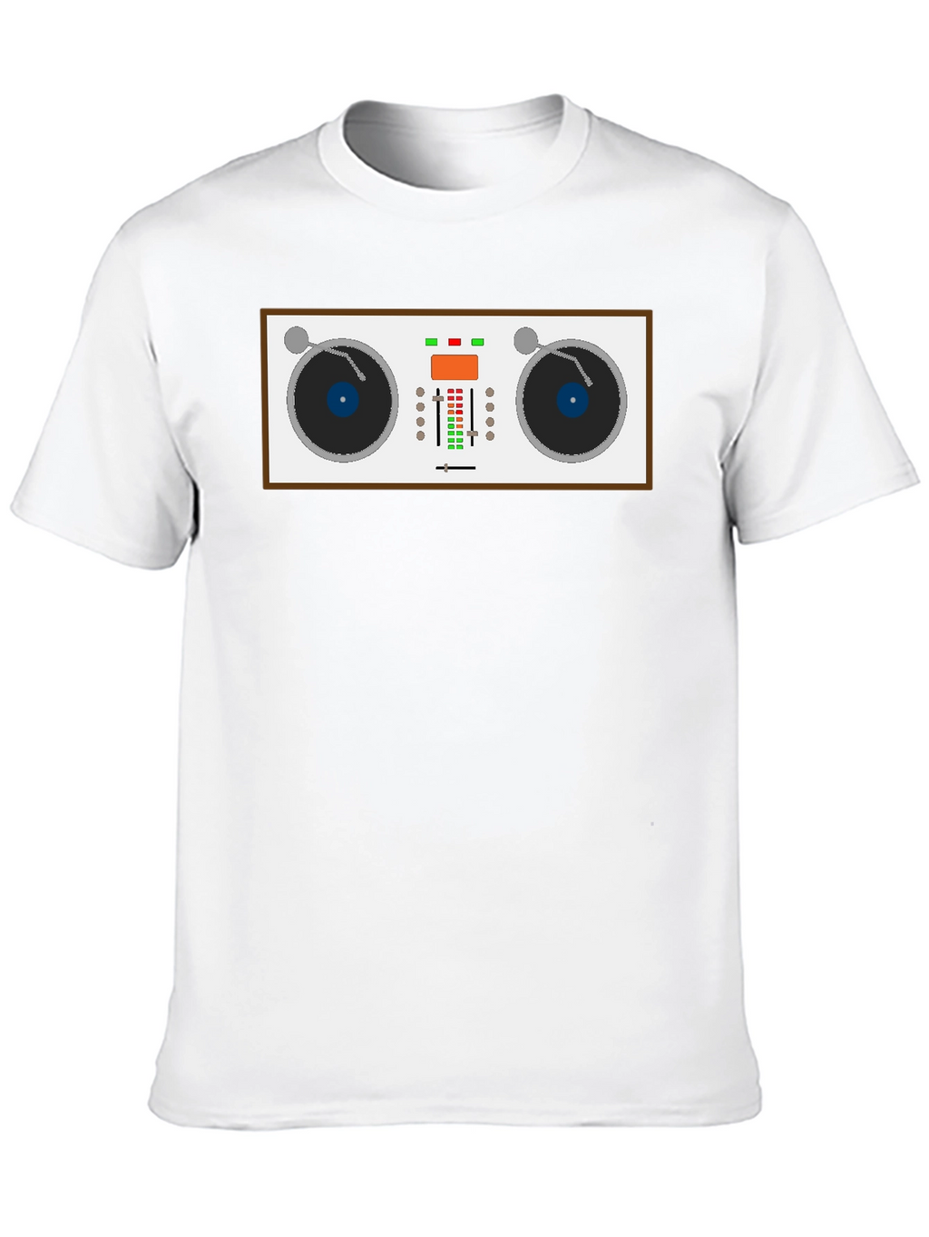 DJ Turntable Graphic T-Shirt - Music Lover Tee