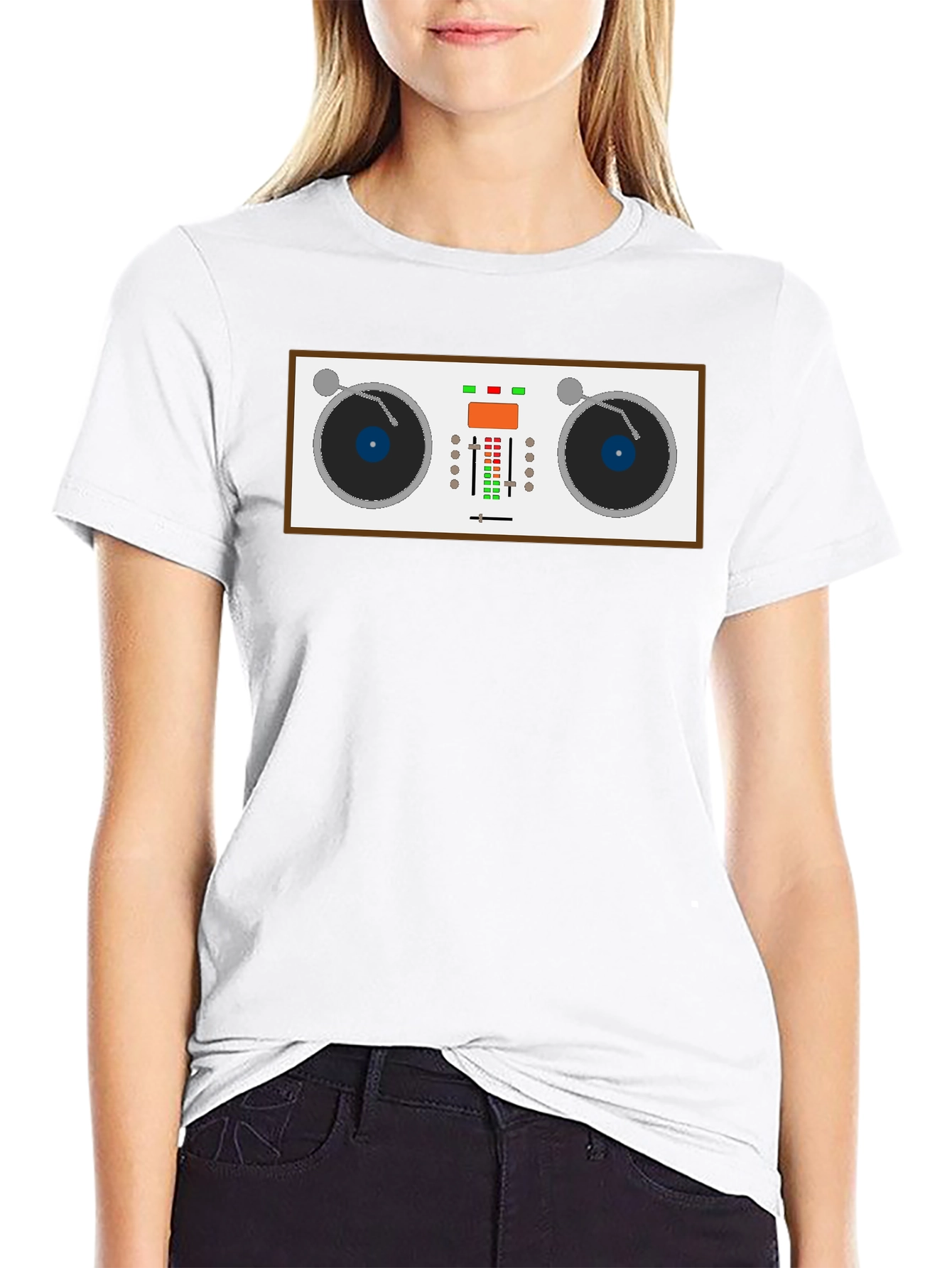 DJ Turntable Graphic T-Shirt - Music Lover Tee