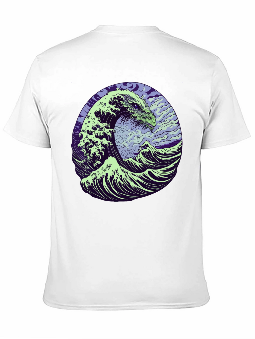 Dragon Wave Graphic T-Shirt - Mens Black Tee