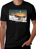 Great Day Anime Style Cityscape Graphic T-Shirt