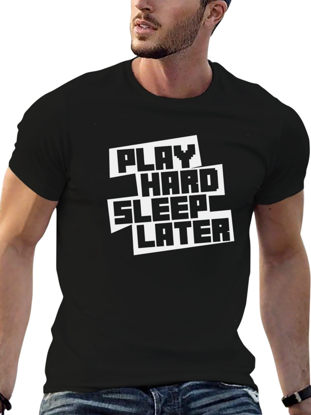 Play Hard Sleep Later Graphic Tee