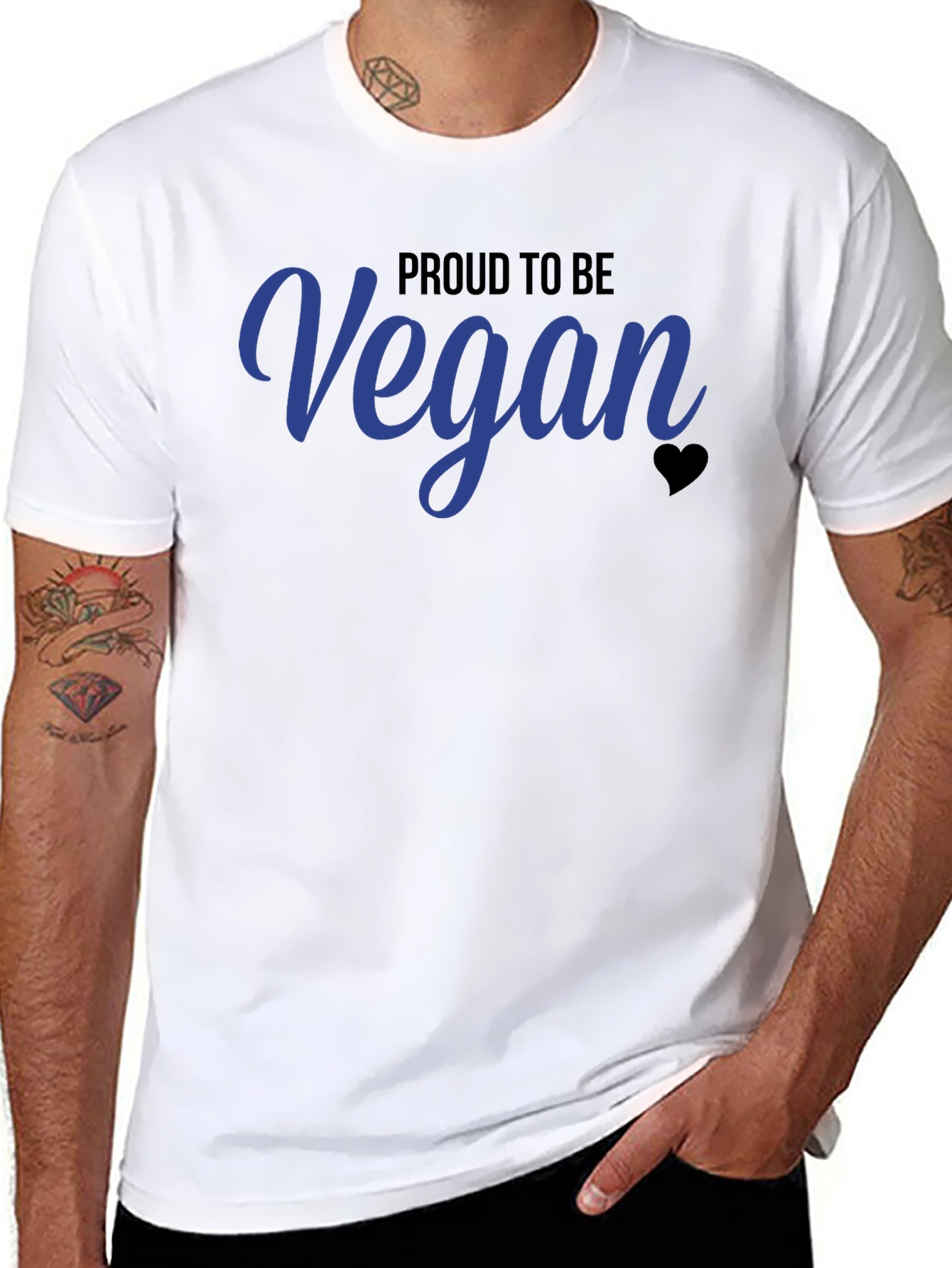 Proud To Be Vegan T-Shirt - Stylish Vegan Apparel