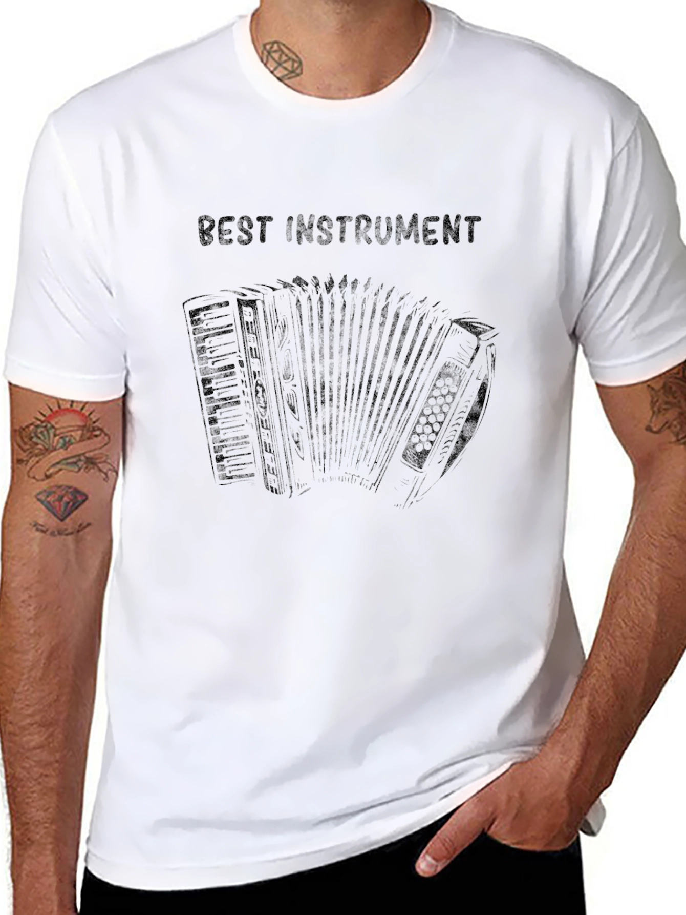 Accordion Best Instrument Graphic T-Shirt