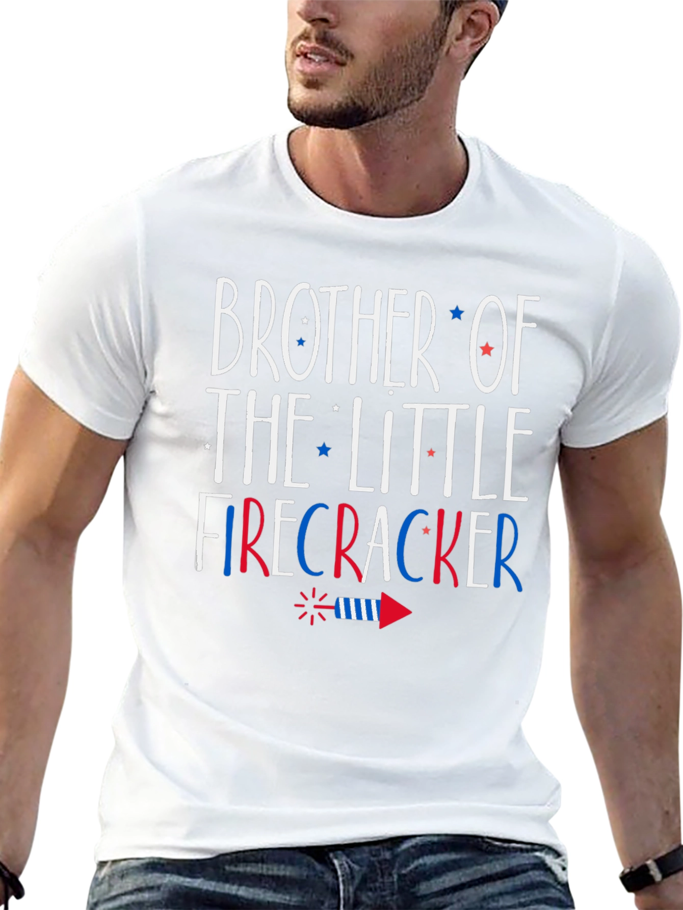 Brother of the Little Firecracker T-Shirt 4th of July