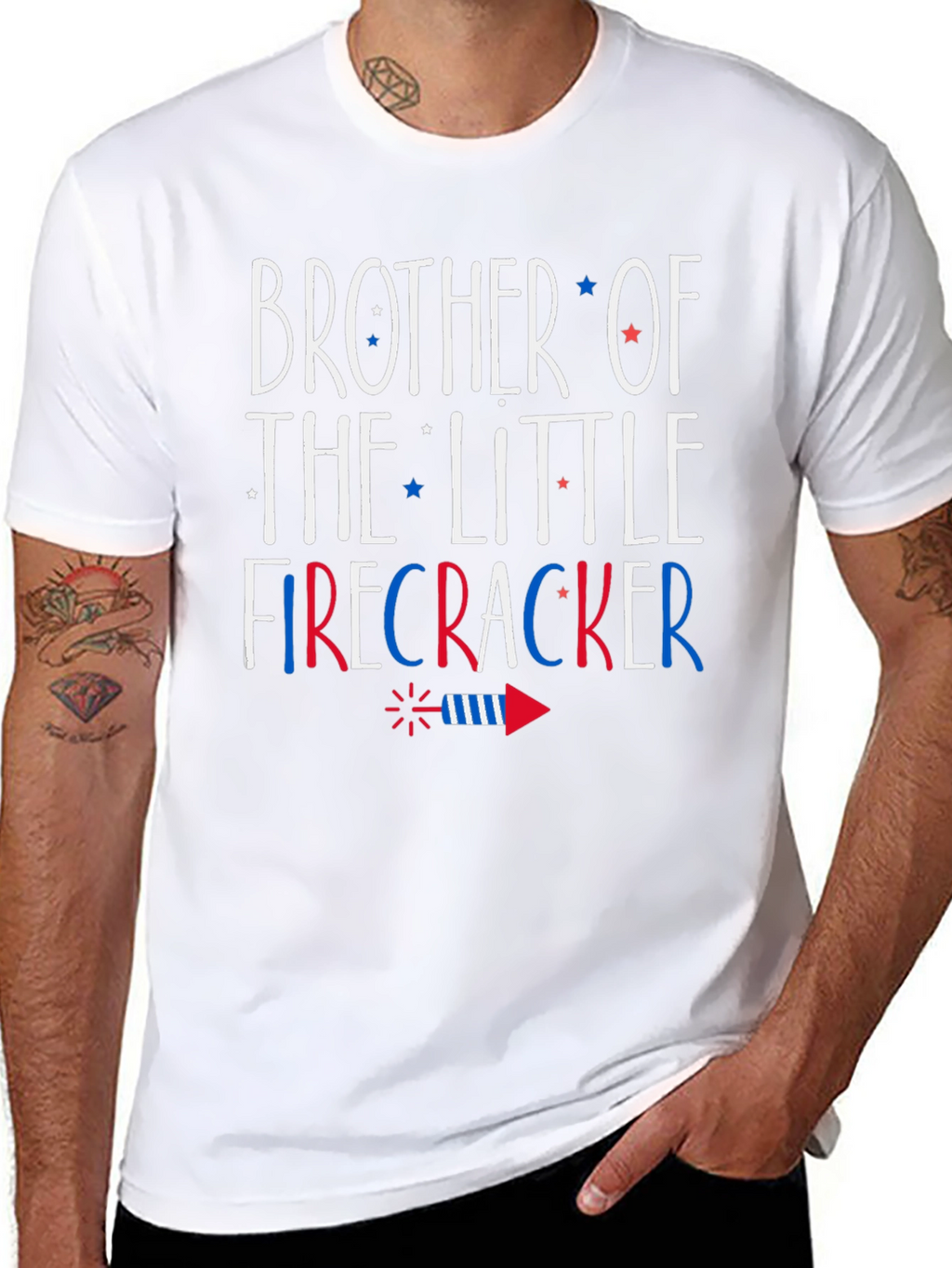 Brother of the Little Firecracker T-Shirt 4th of July