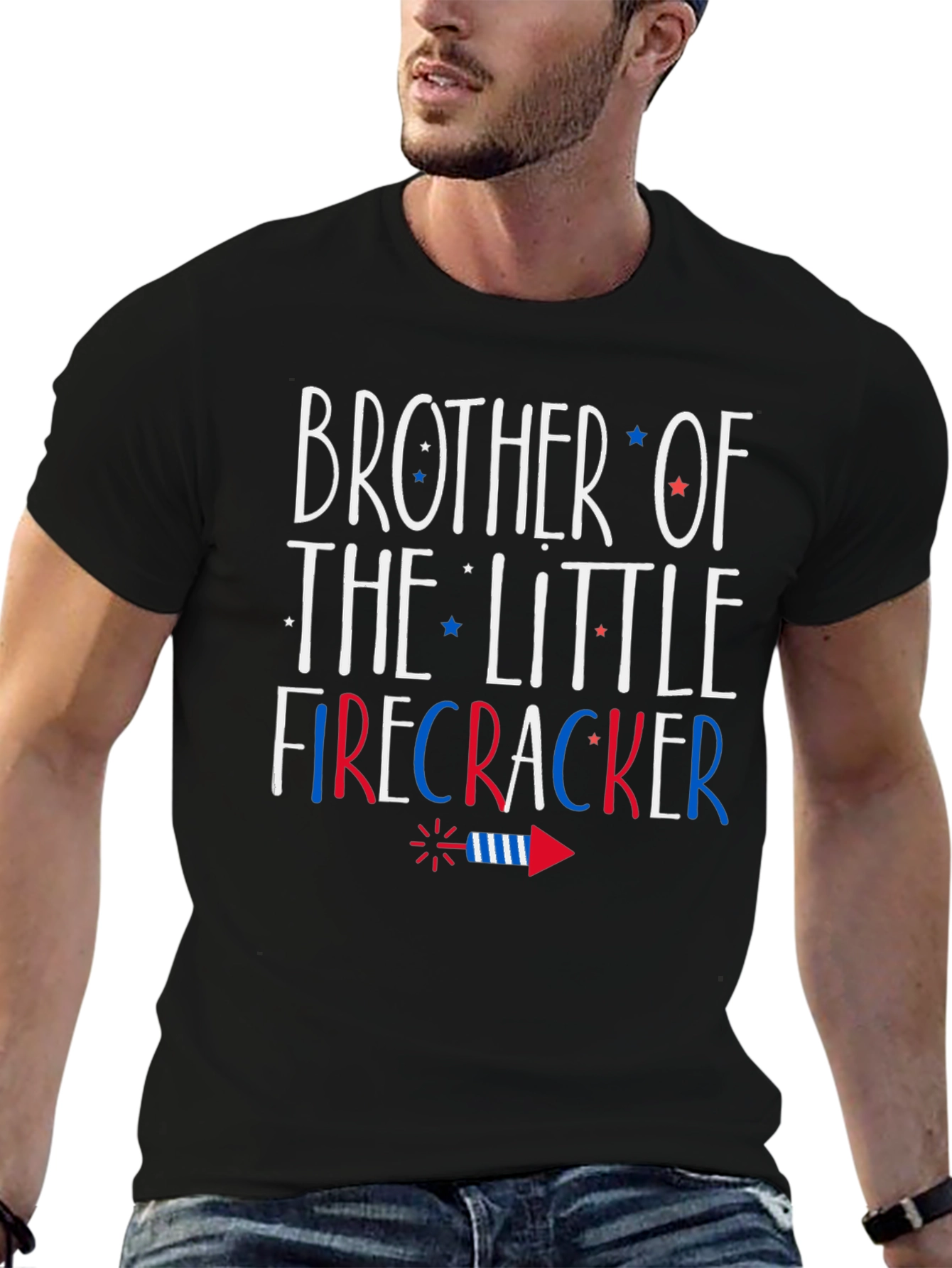 Brother of the Little Firecracker T-Shirt 4th of July