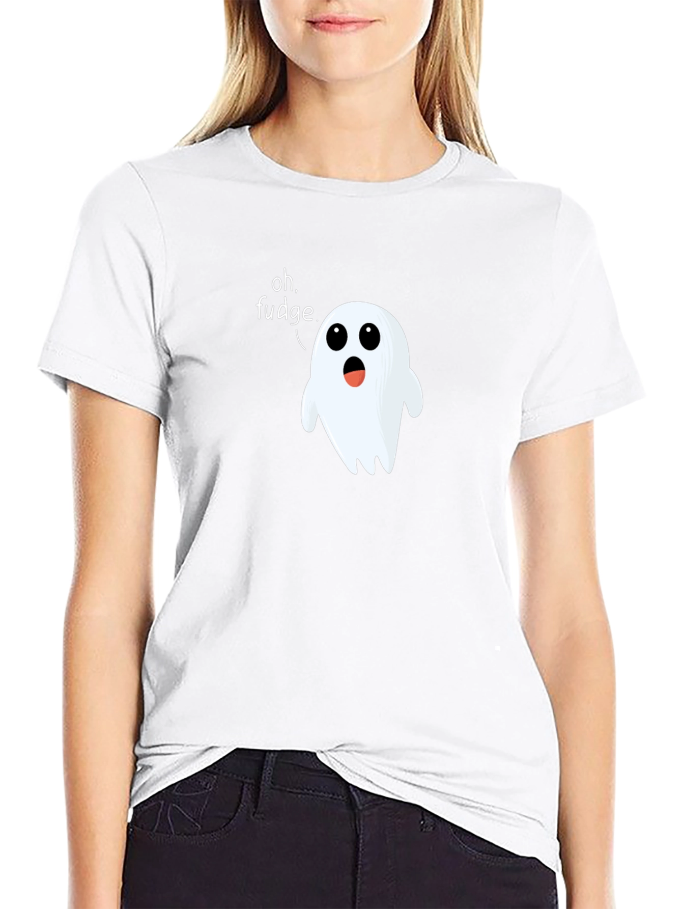 Oh Fudge Ghost T-Shirt Funny Halloween Tee