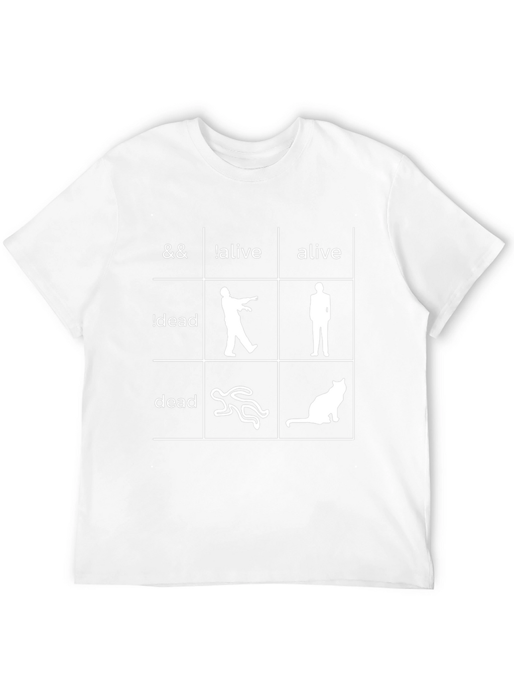 Funny Logic Grid Graphic Novelty T-Shirt