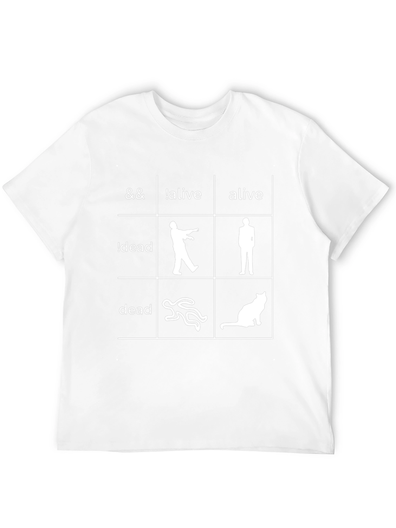 Funny Logic Grid Graphic Novelty T-Shirt