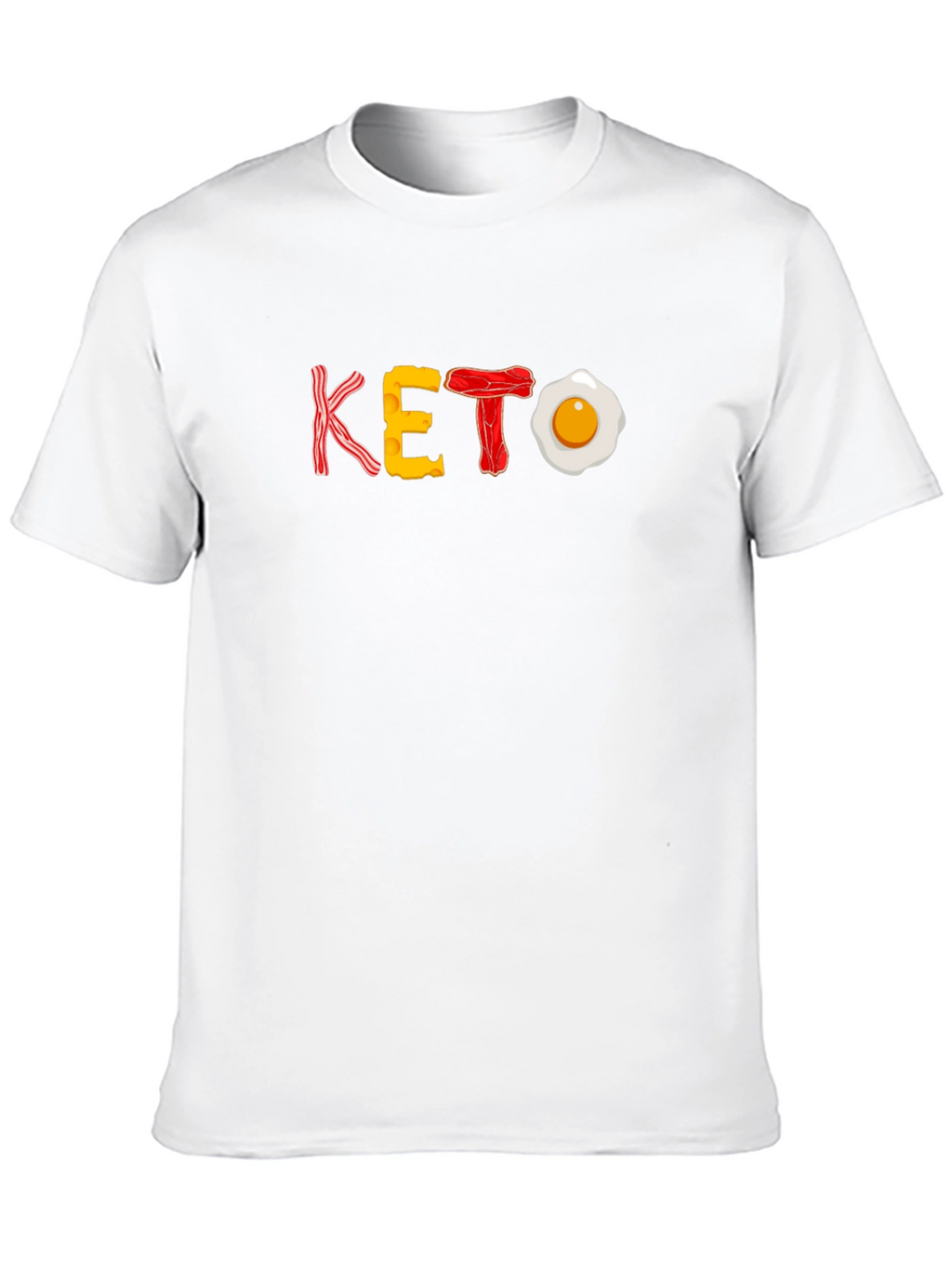 Keto Diet T-Shirt - Bacon Egg Cheese Design