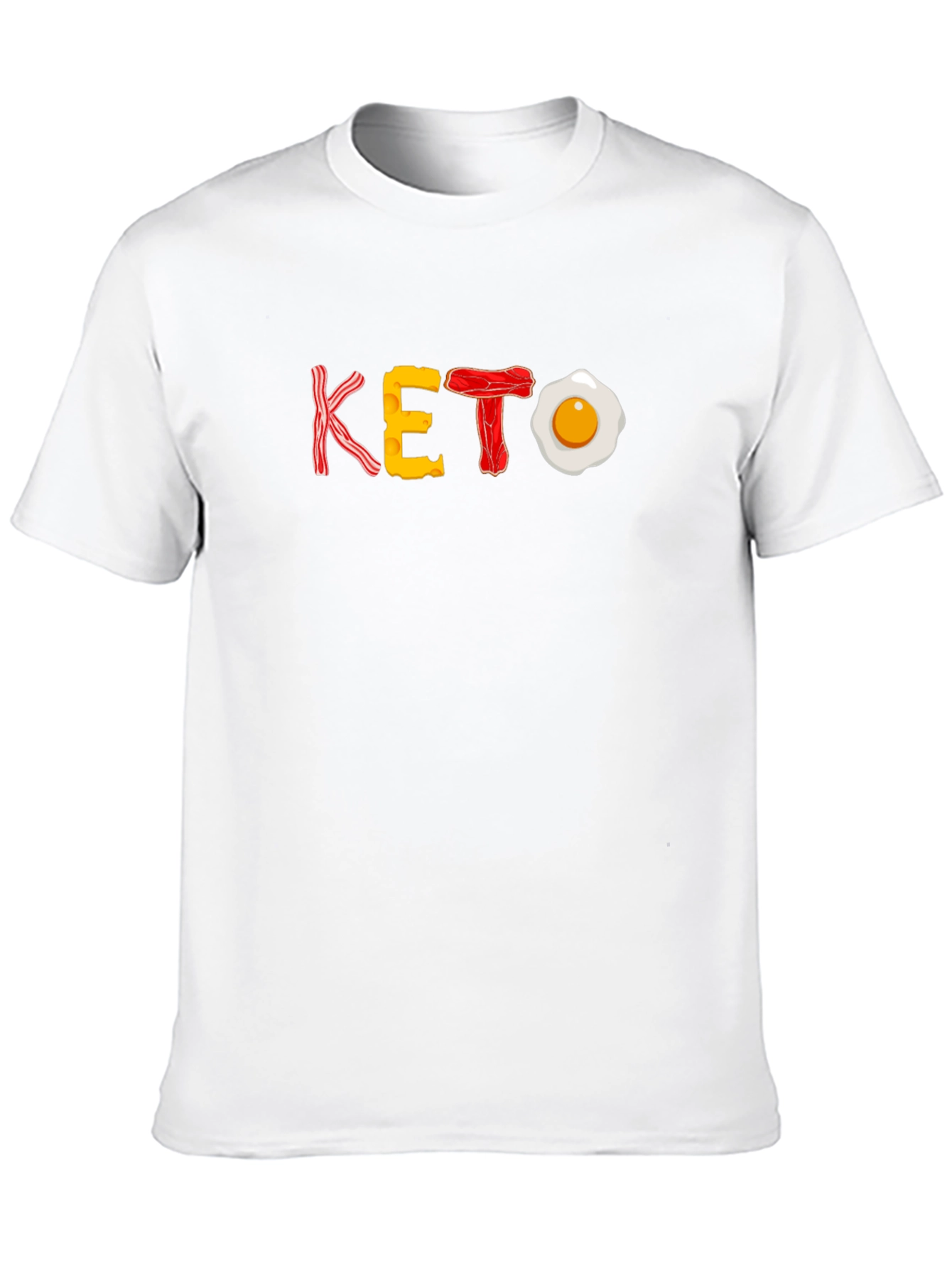 Keto Diet T-Shirt - Bacon Egg Cheese Design