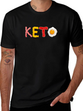 Keto Diet T-Shirt - Bacon Egg Cheese Design