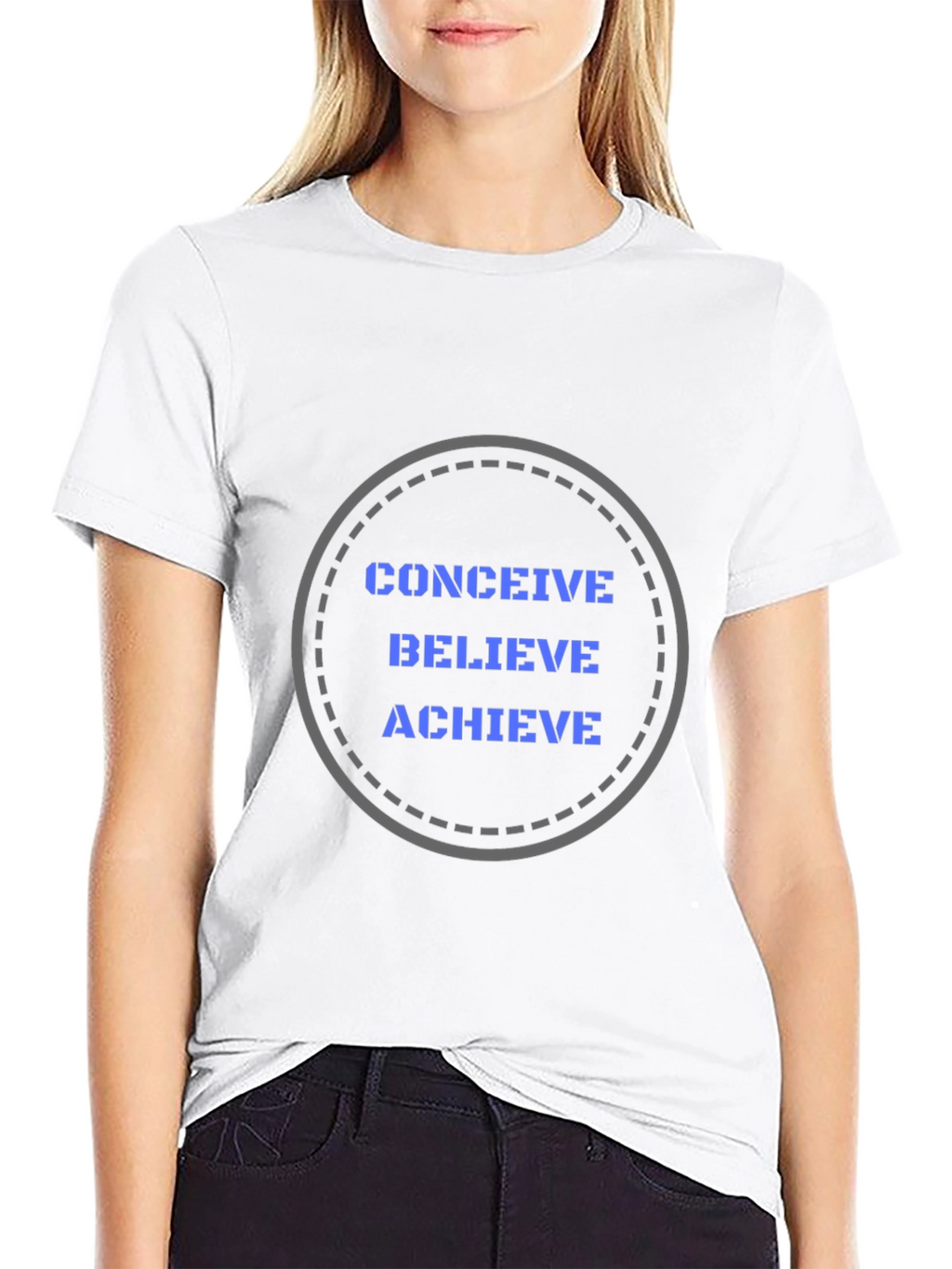 Motivational Graphic Tee - Conceive Believe Achieve