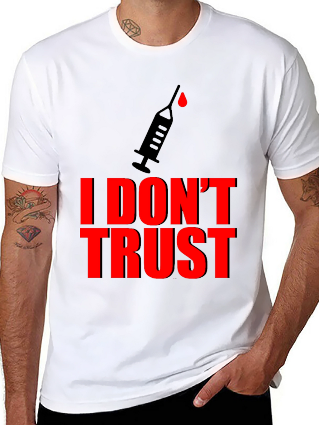 I Dont Trust Graphic Tee - Conspiracy Statement T-Shirt