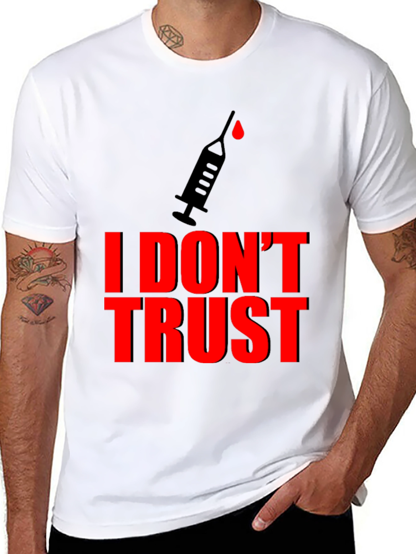 I Dont Trust Graphic Tee - Conspiracy Statement T-Shirt