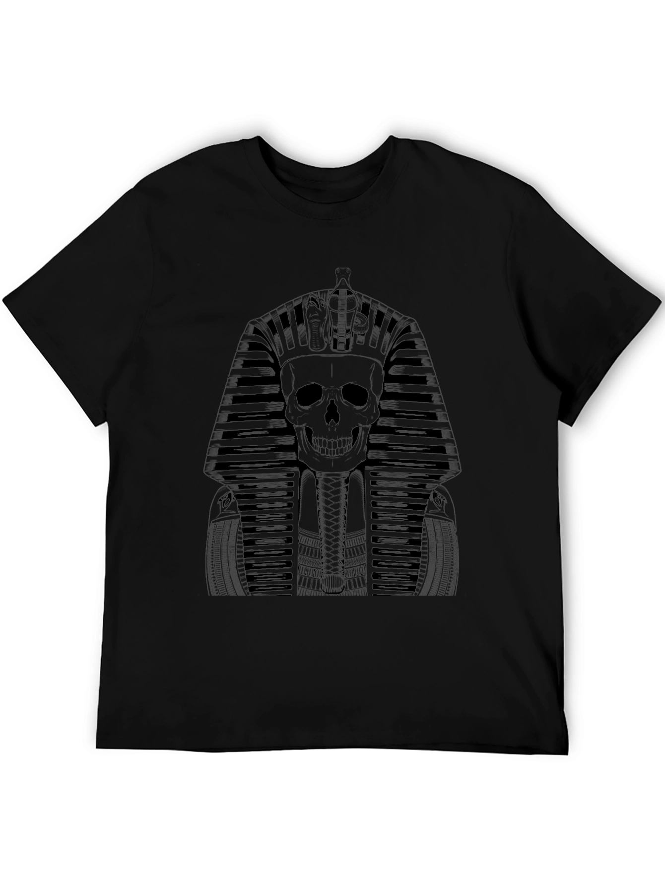 Skull Pharaoh Graphic Tee - Black
