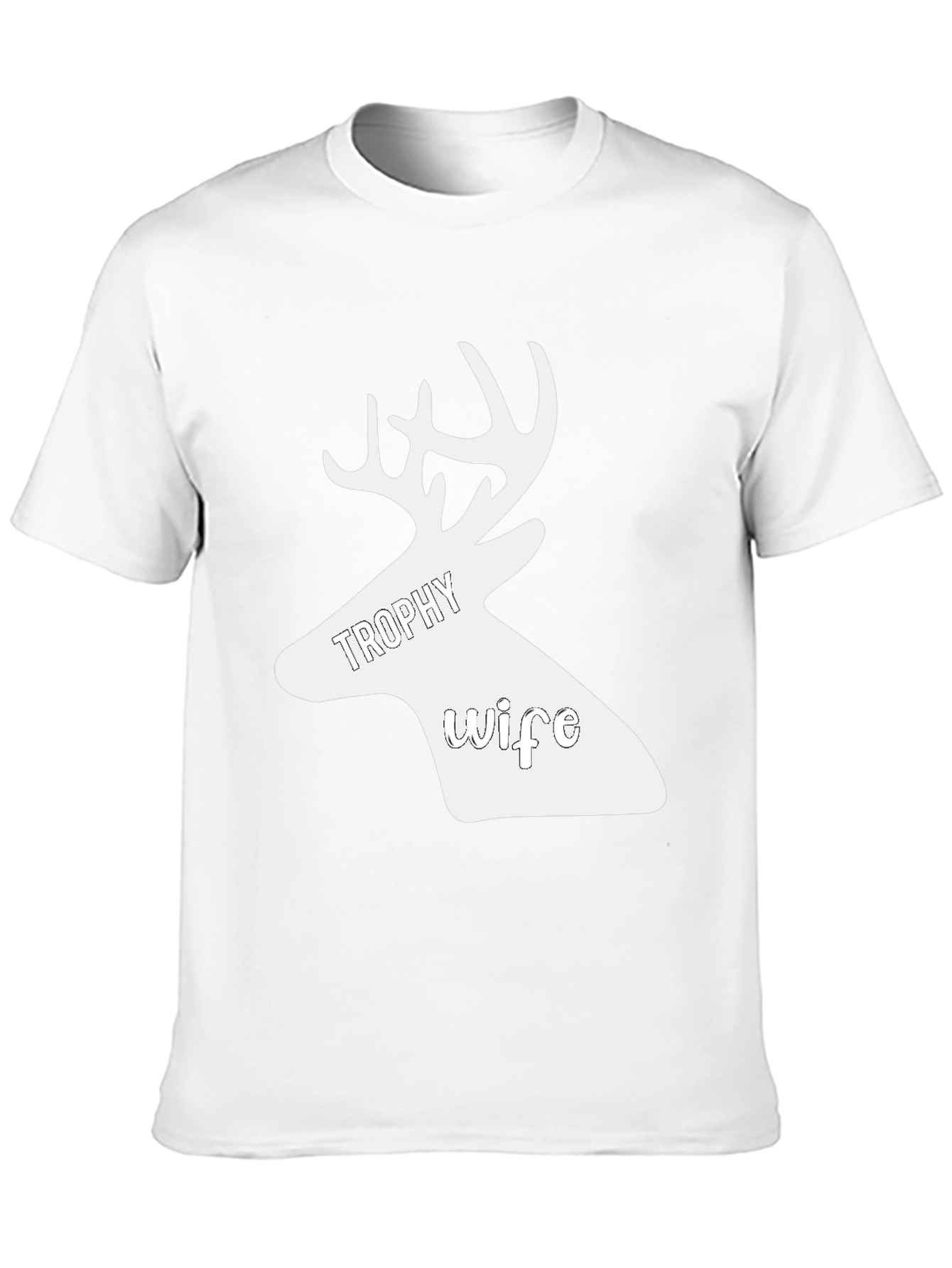 Trophy Wife Deer Graphic Tee - Novelty Hunting Shirt