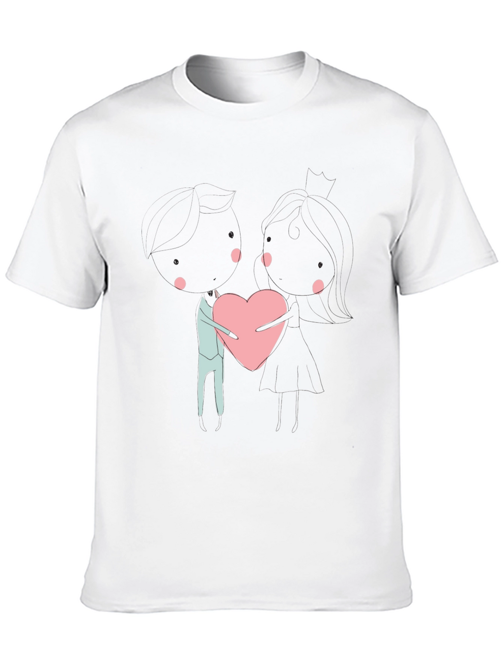 Heart Hug T-Shirt - Trendy Graphic Tee
