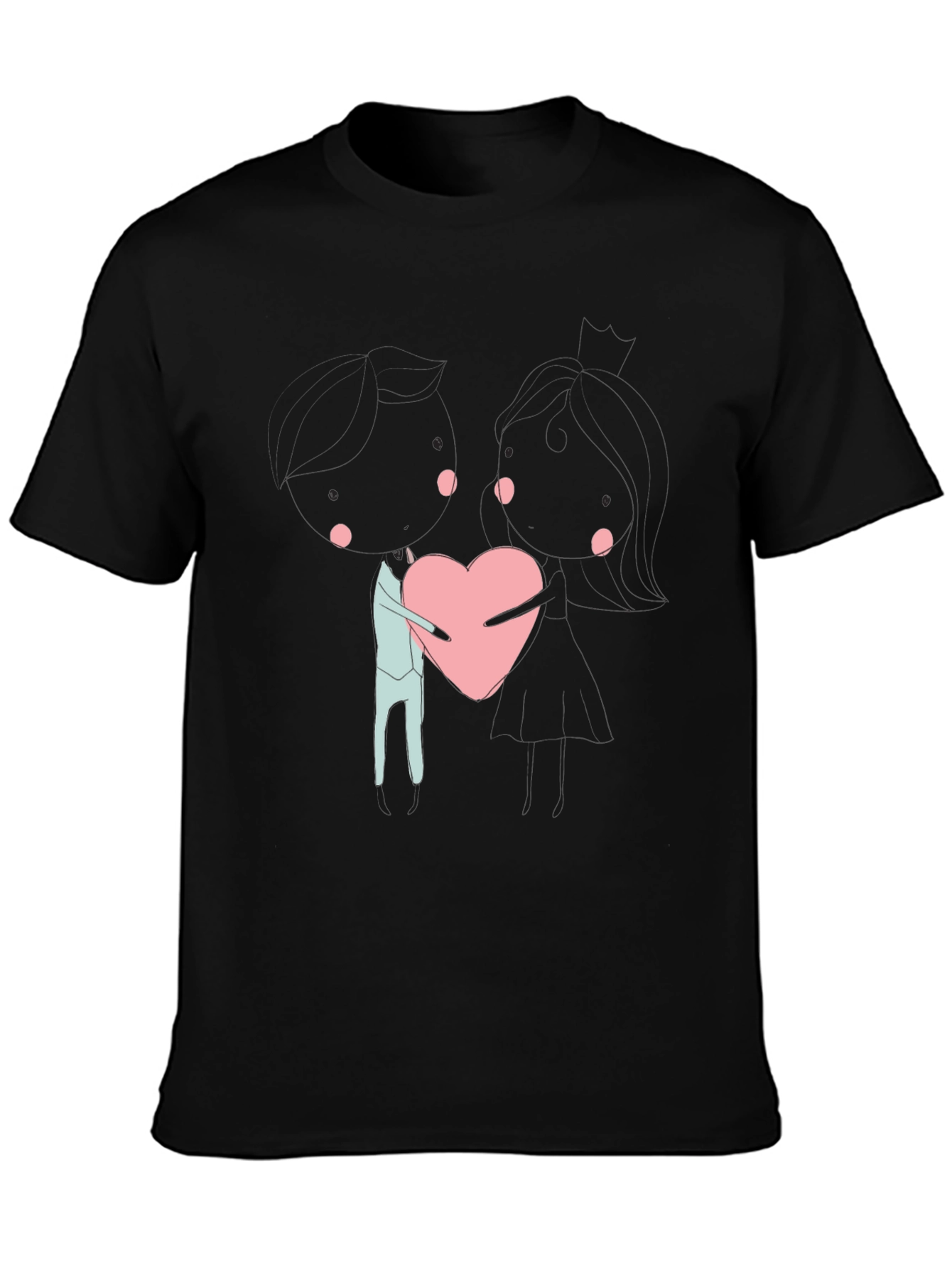 Heart Hug T-Shirt - Trendy Graphic Tee