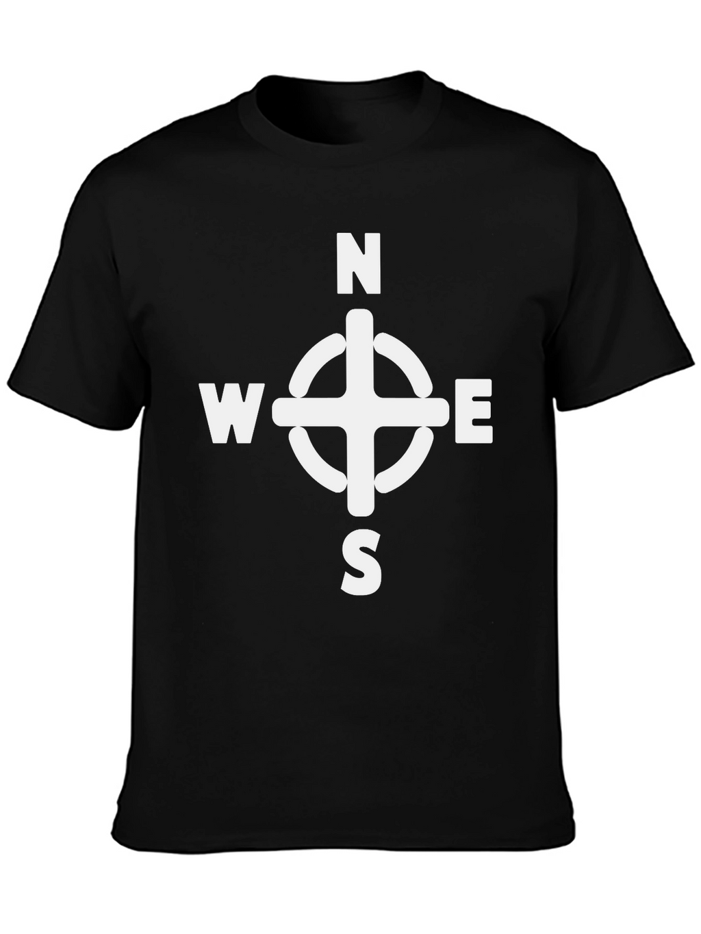 Compass Rose Graphic Tee - Stylish Direction