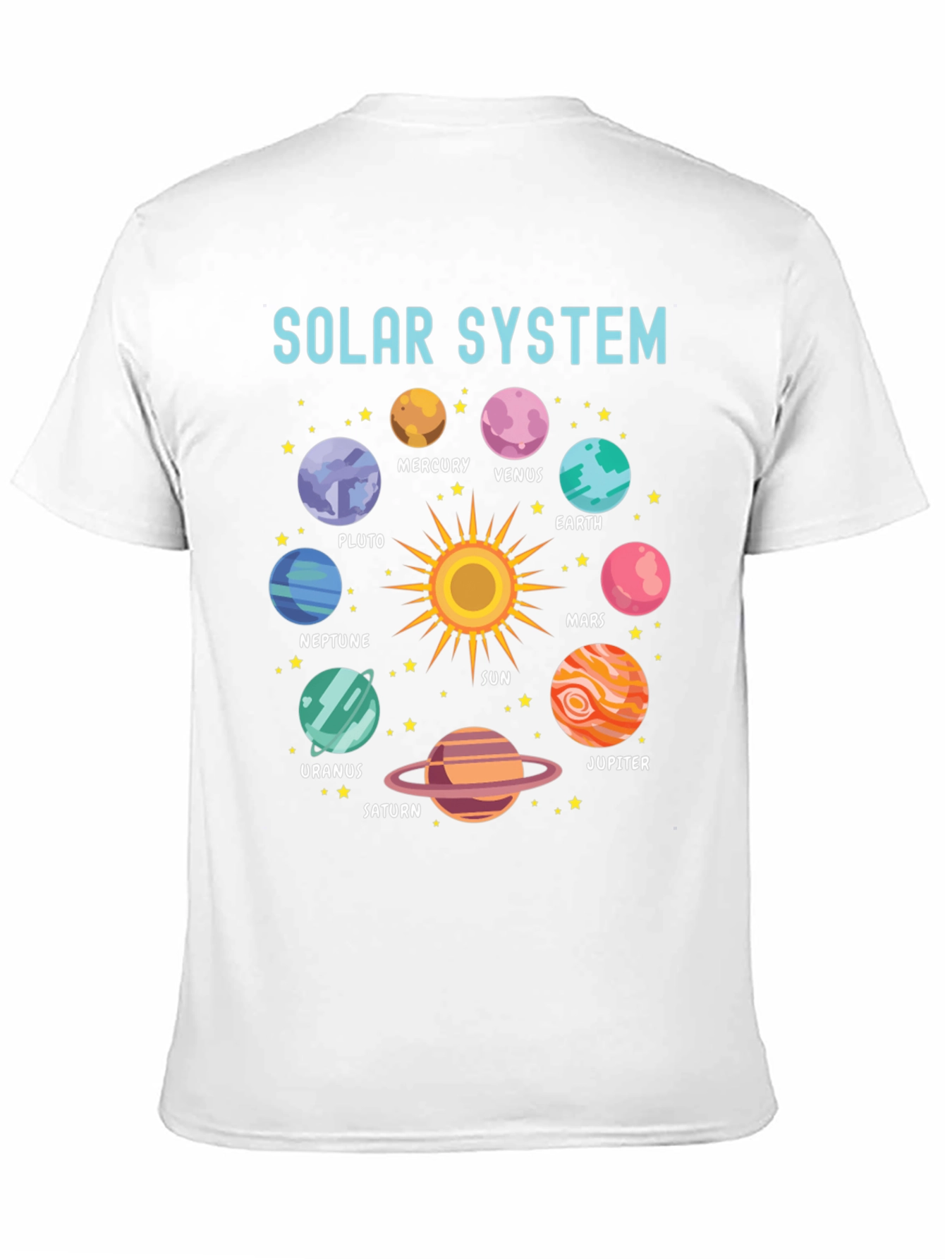 Solar System Planets Graphic Print T-Shirt