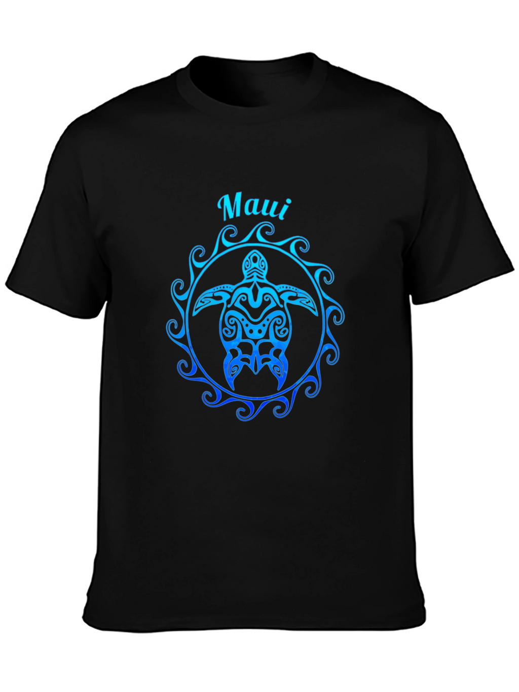 Maui Turtle Graphic Tee - Black