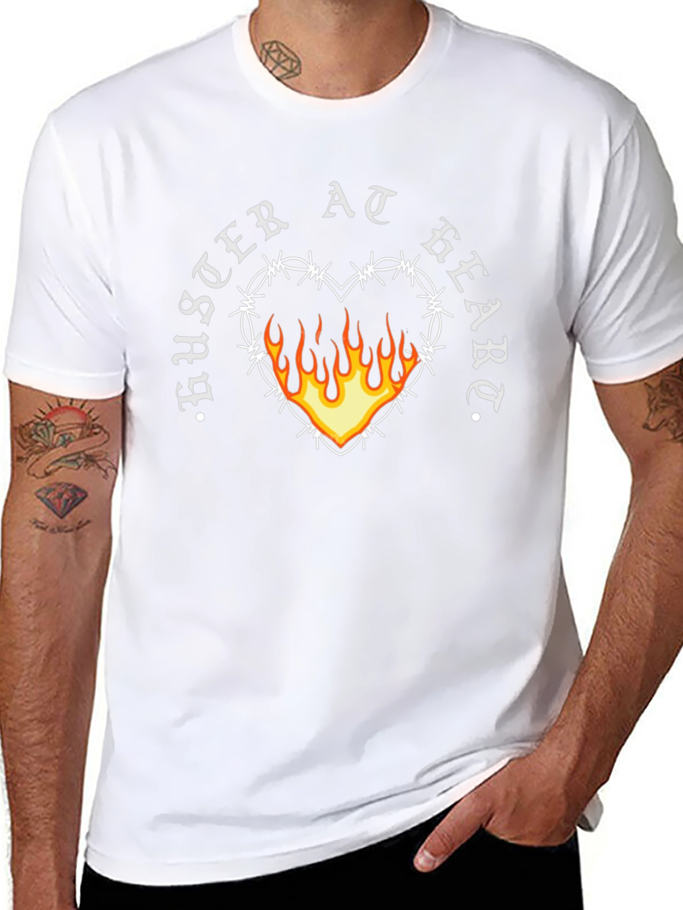 Buster At Heart Graphic Black Tee