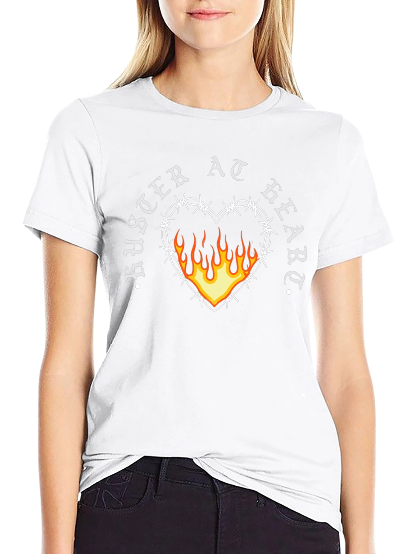 Buster At Heart Graphic Black Tee