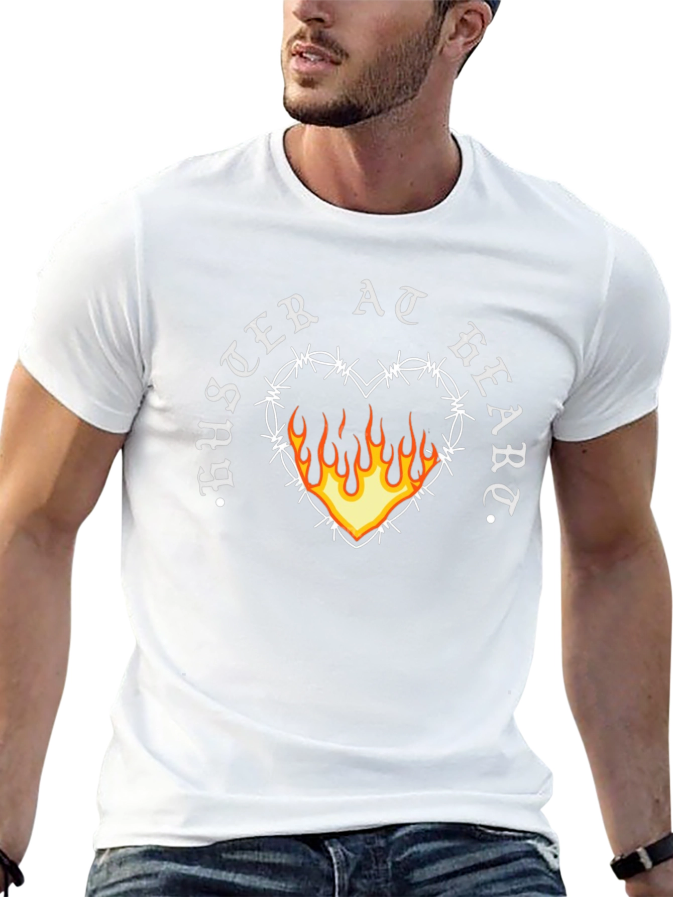 Buster At Heart Graphic Black Tee
