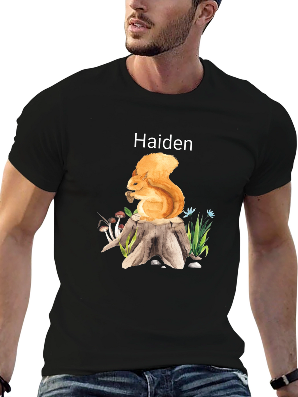 Squirrel T-Shirt - Personalized Name Tee