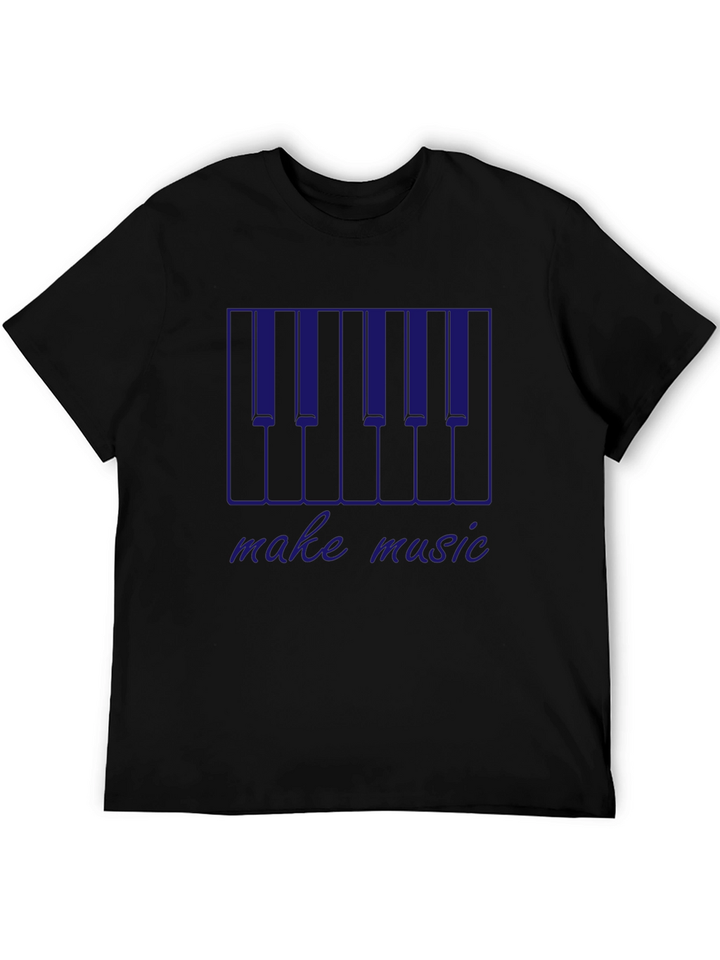 Make Music Piano Keys Graphic T-Shirt