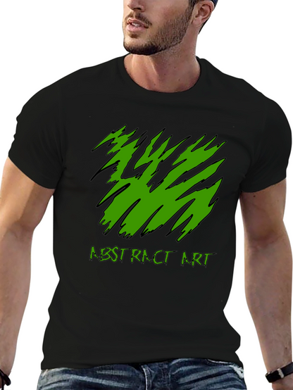 Abstract Art Tee - Black Graphic T-Shirt