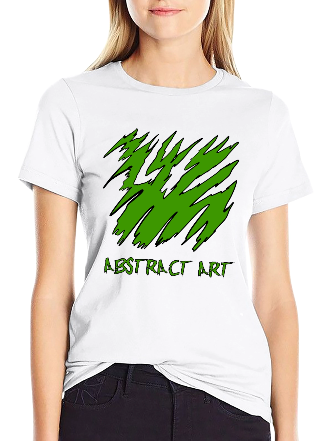 Abstract Art Tee - Black Graphic T-Shirt